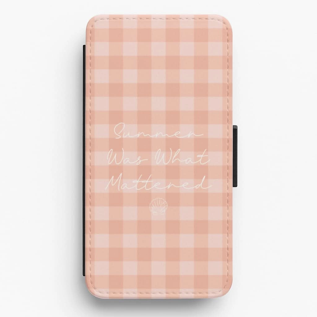 Summer Was What Mattered Flip / Wallet Phone Case Functional Design