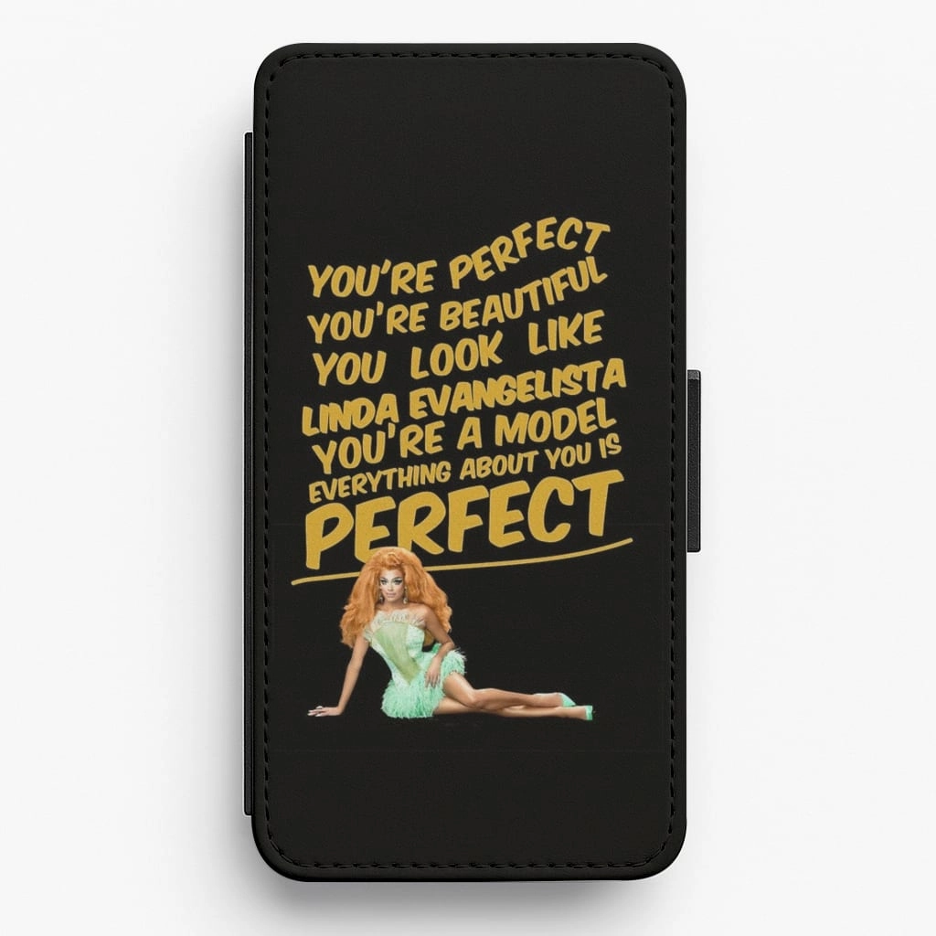 Smooth Form Youth Style Valentina, You're Perfect, You're Beautiful... Flip Wallet Phone Case