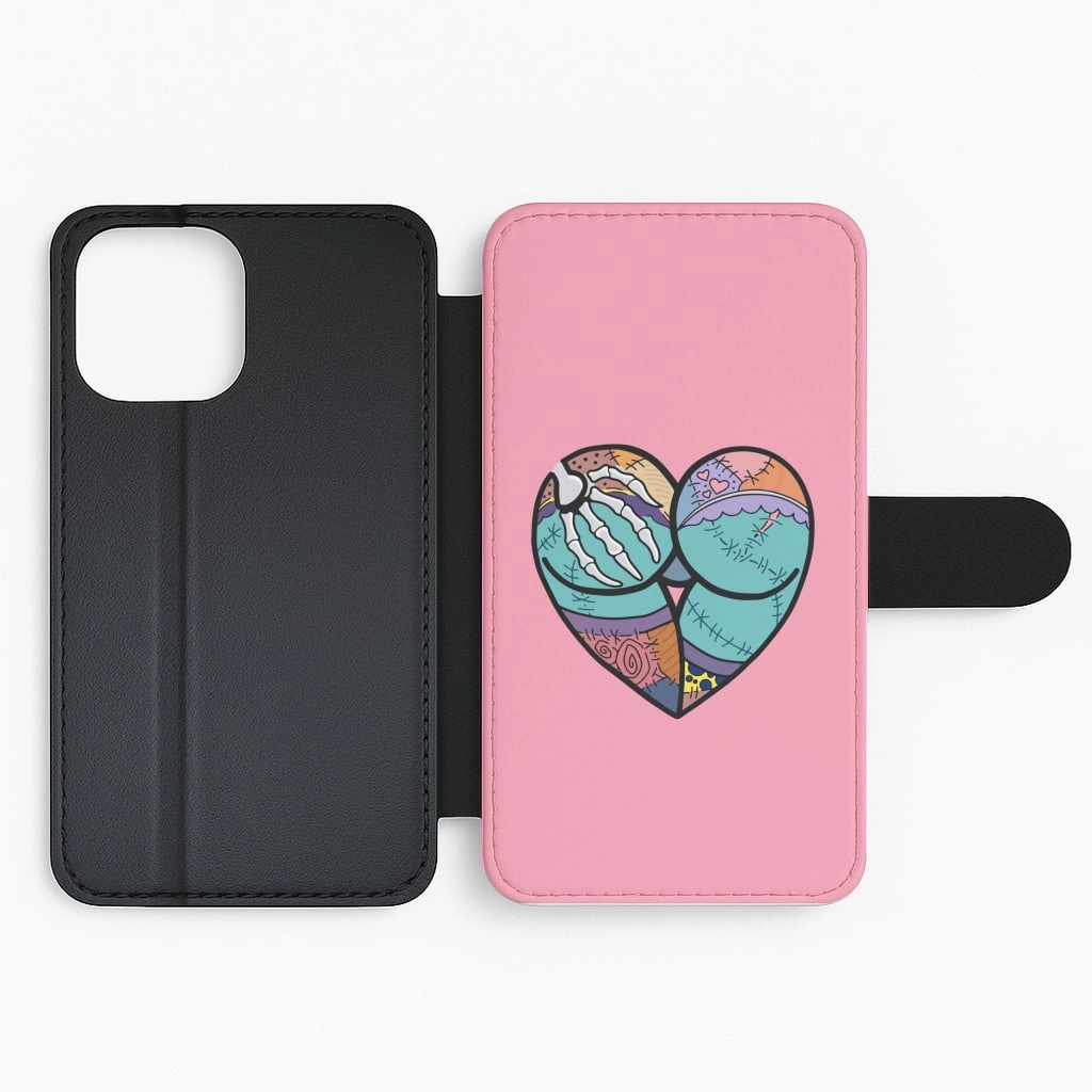 Sally And Jack Heart - TNBC Flip / Wallet Phone Case Hybrid Shield