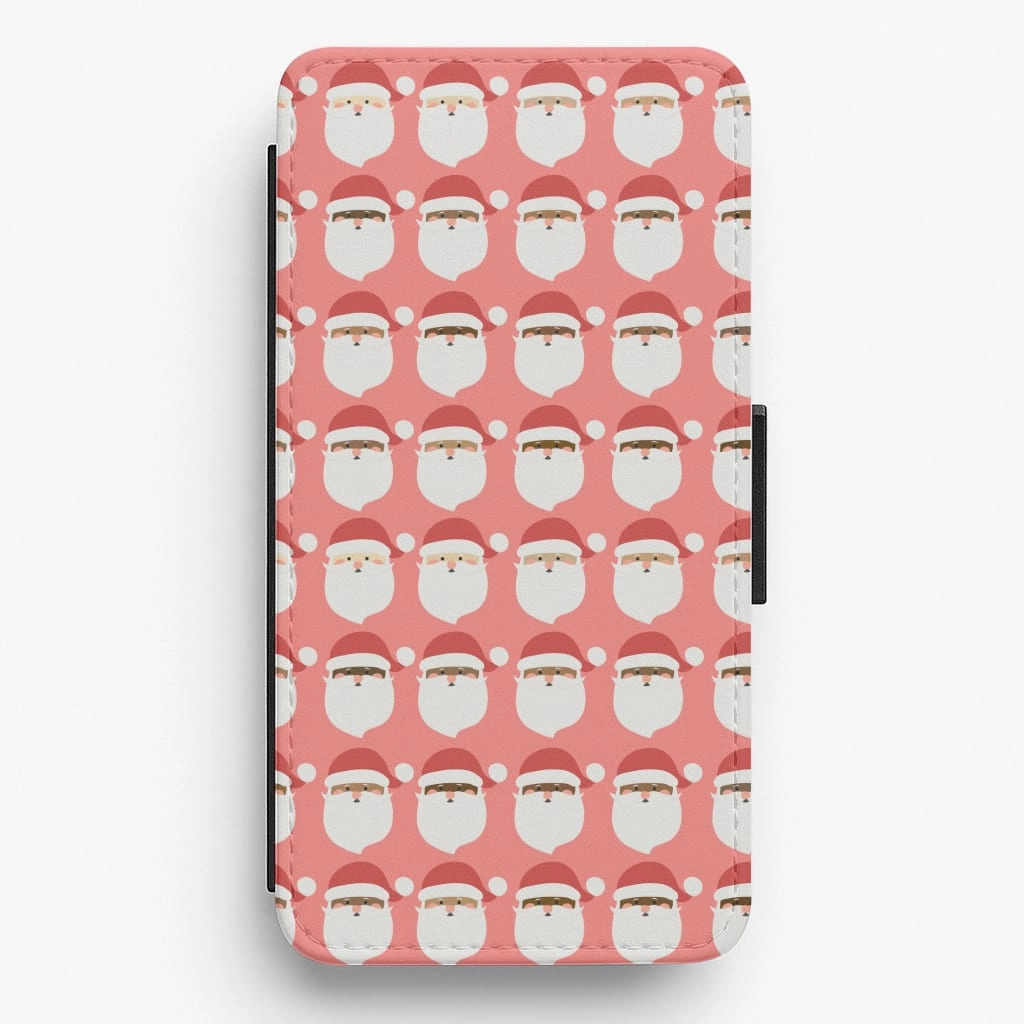Creative Style Soft Surface Design Santa Pattern - Christmas Patterns Flip / Wallet Phone Case