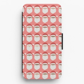 Creative Style Soft Surface Design Santa Pattern - Christmas Patterns Flip / Wallet Phone Case