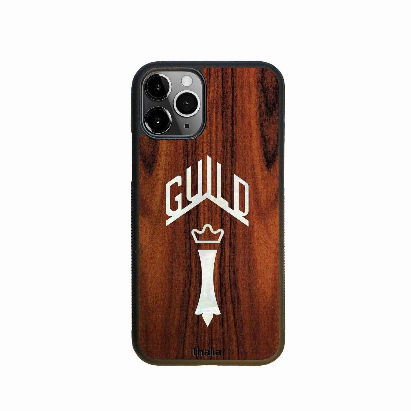 Santos Rosewood with Guild Chesterfield Pearl Logo | iPhone Case Trendy Layer Subtle Touch