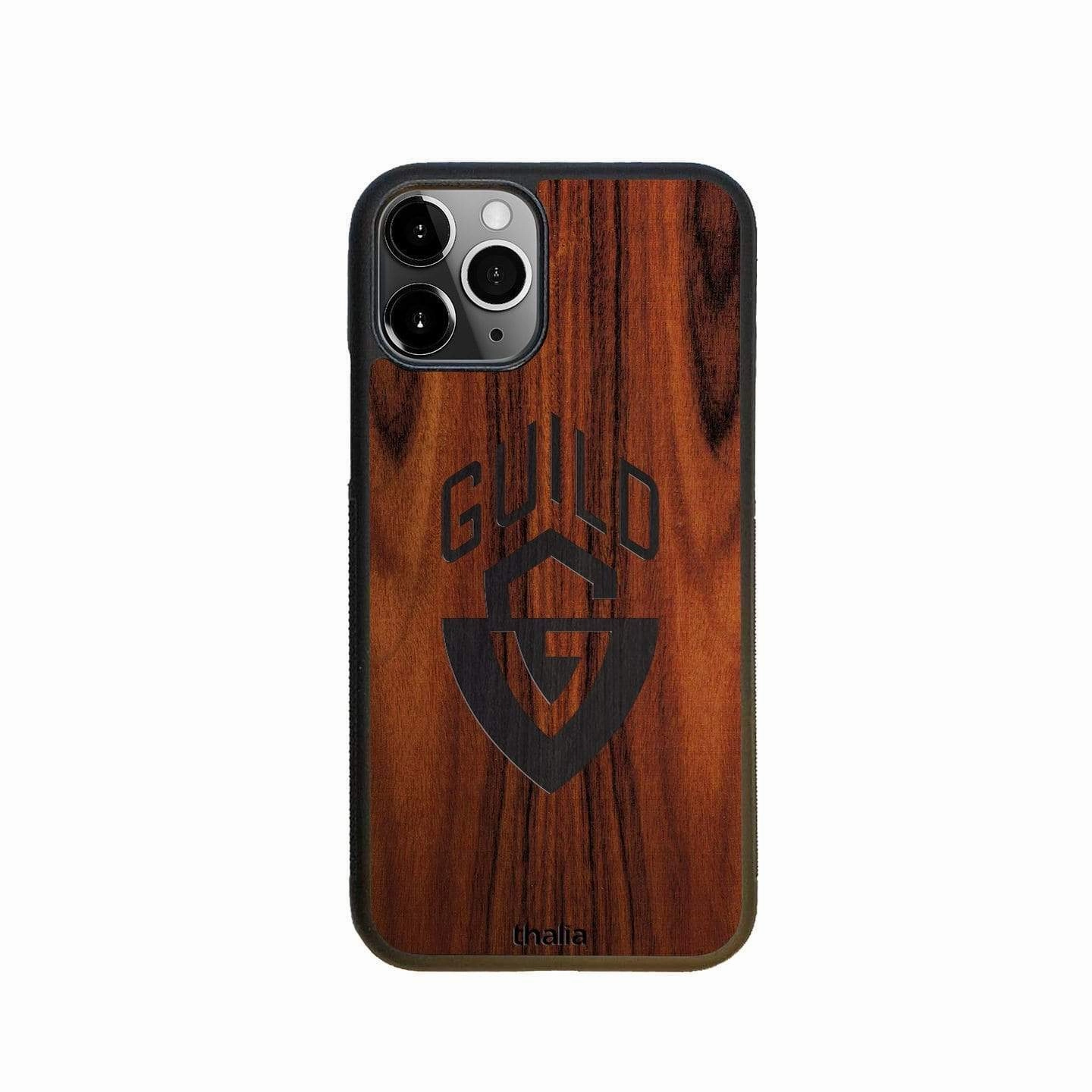 Santos Rosewood with Guild G-Shield Inked Logo | iPhone Case Shock shield