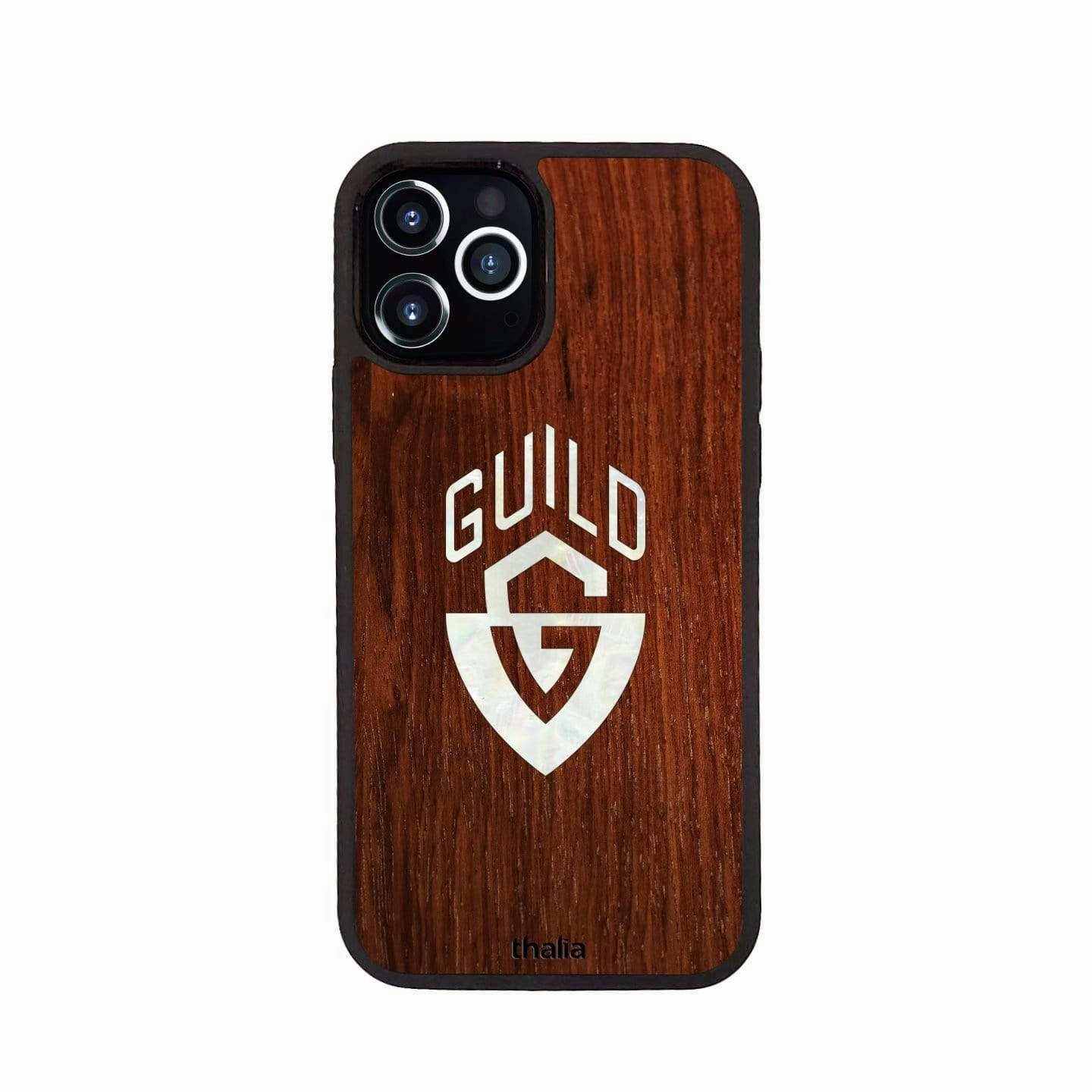 Santos Rosewood with Guild G-Shield Pearl Logo | iPhone Case Protective Form Fit