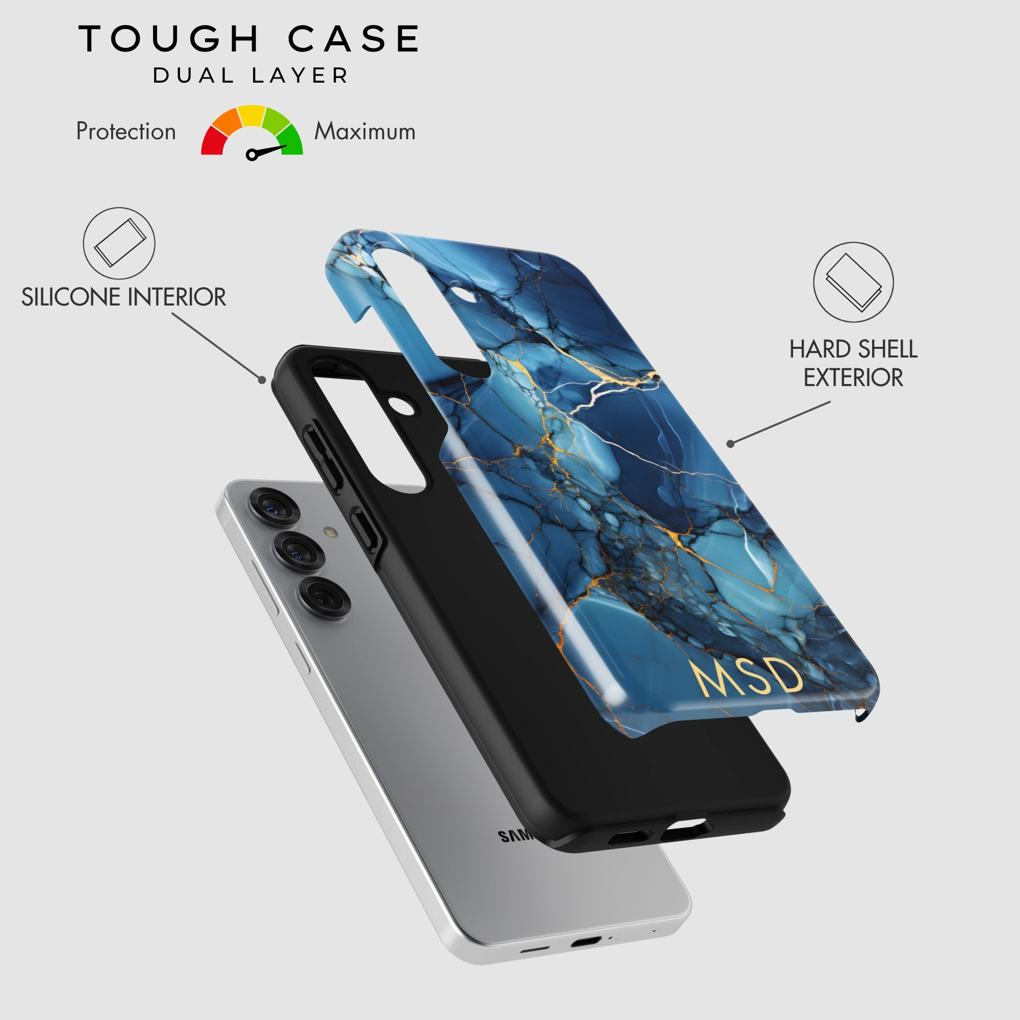 Sapphire Flow Modern Grip Protective Edge