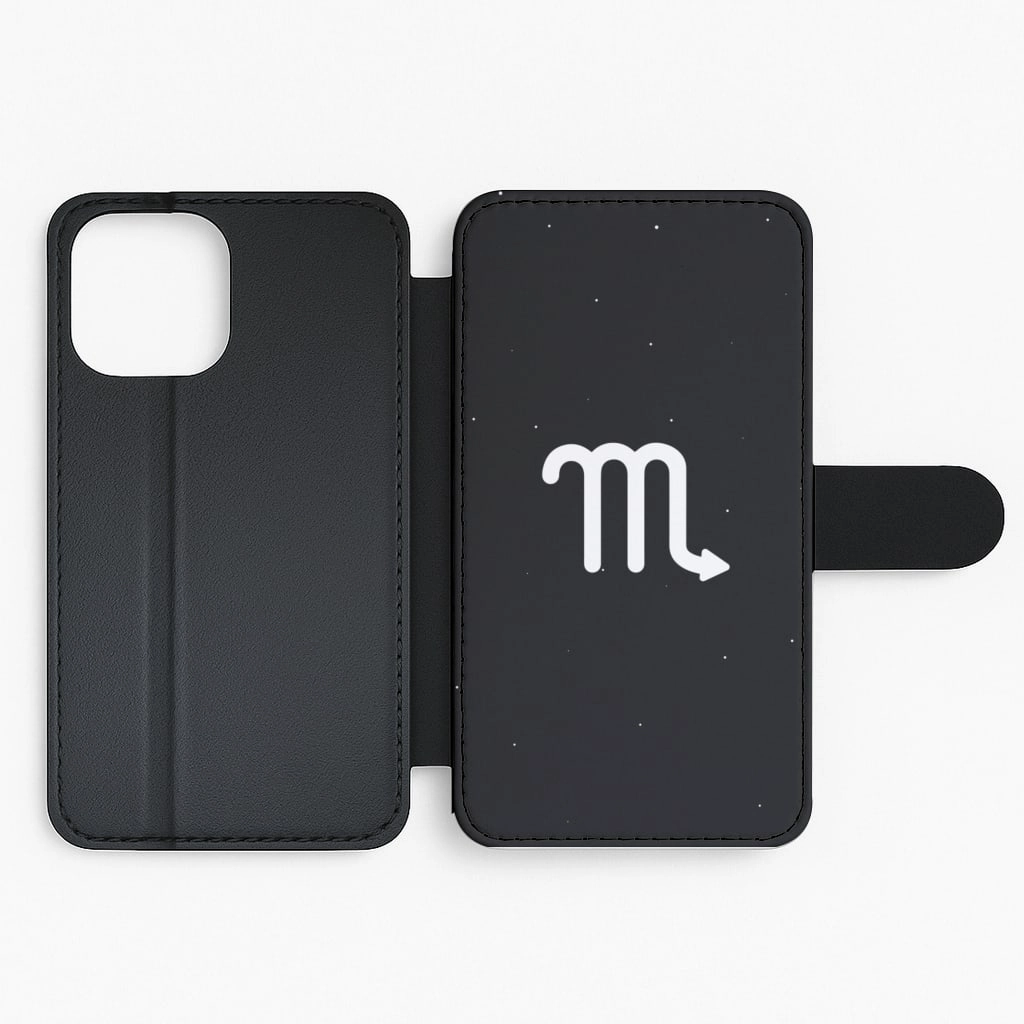 Soft Frame Scorpio - Astrology Flip / Wallet Phone Case