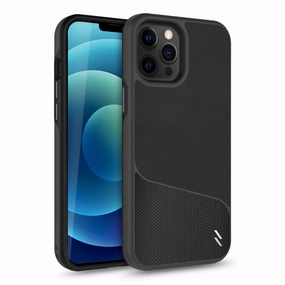 Soft touch layer Elegant Touch ZIZO DIVISION Series iPhone 12 / iPhone 12 Pro Case - Nylon Black