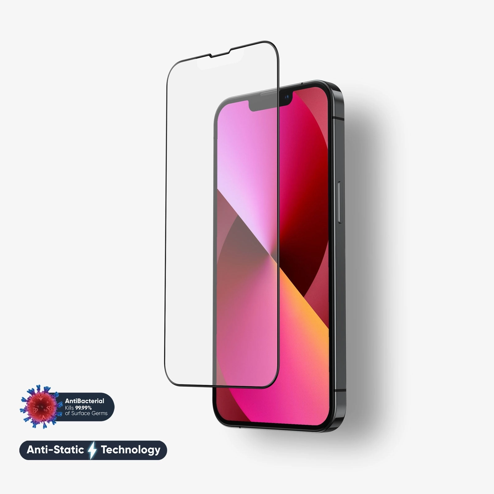 Screen Shield Pro NanoArmour for iPhone 13 mini Anti-Glare Screen Protector Matte Antimicrobial Anti-Dust Edge-to-Edge