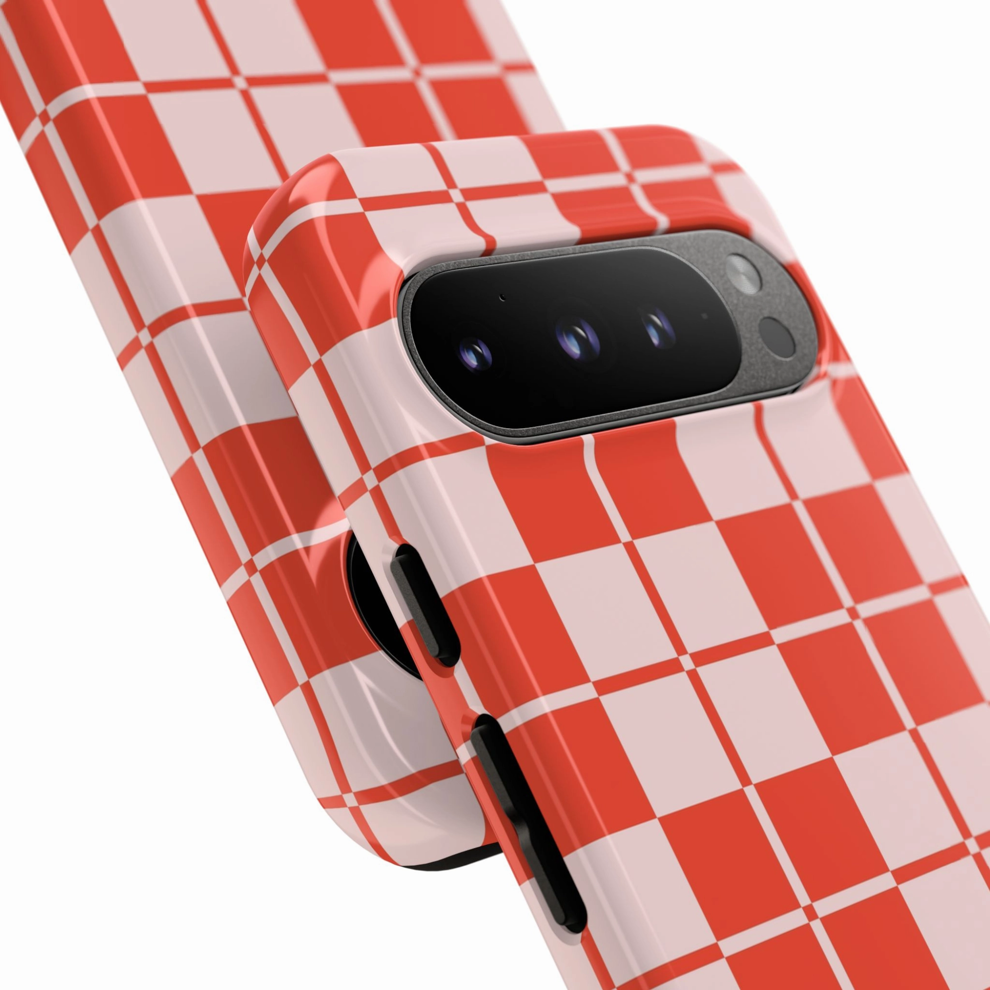 Flexible Protection Button Cover Picnic Check