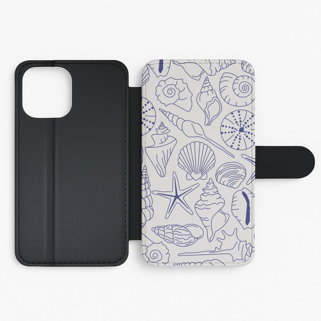 Elegant Design Layer Enhanced grip Sea Shells - Clean Girl Aesthetic Flip / Wallet Phone Case