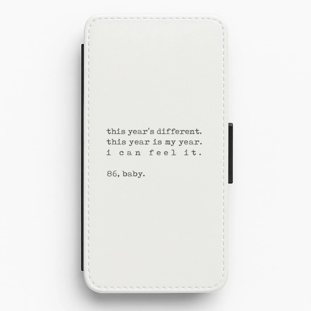 Modern Style Subtle design This Year's Different - Eddie Munson Stranger Flip / Wallet Phone Case