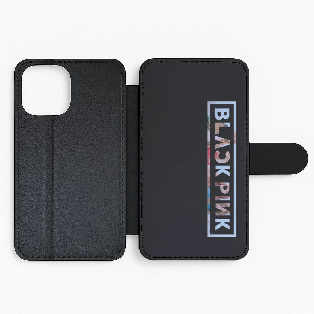 Vertical Girl K-Pop Band Logo Flip / Wallet Phone Case Clear Back