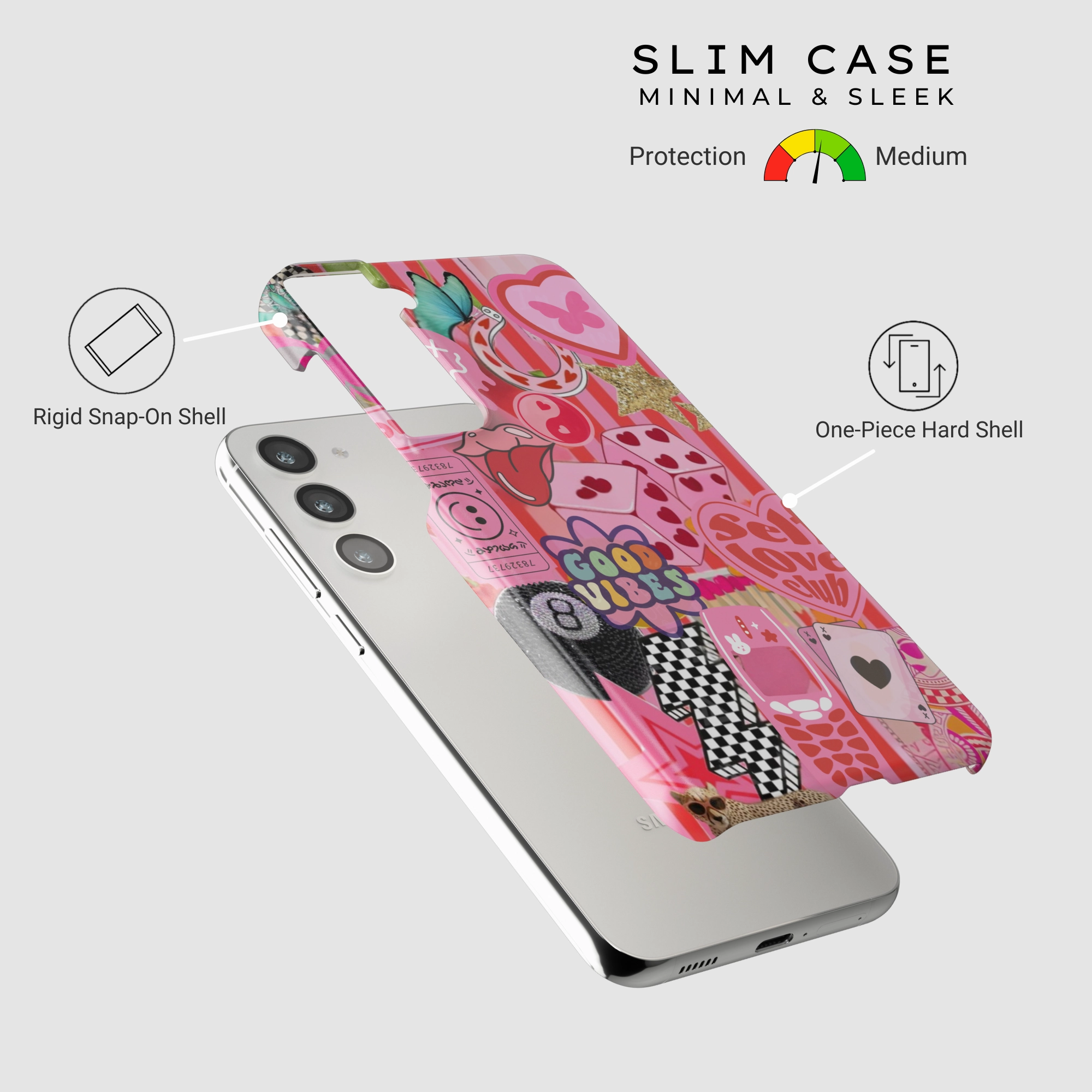 Self Club Minimal Texture Layer Clear Texture