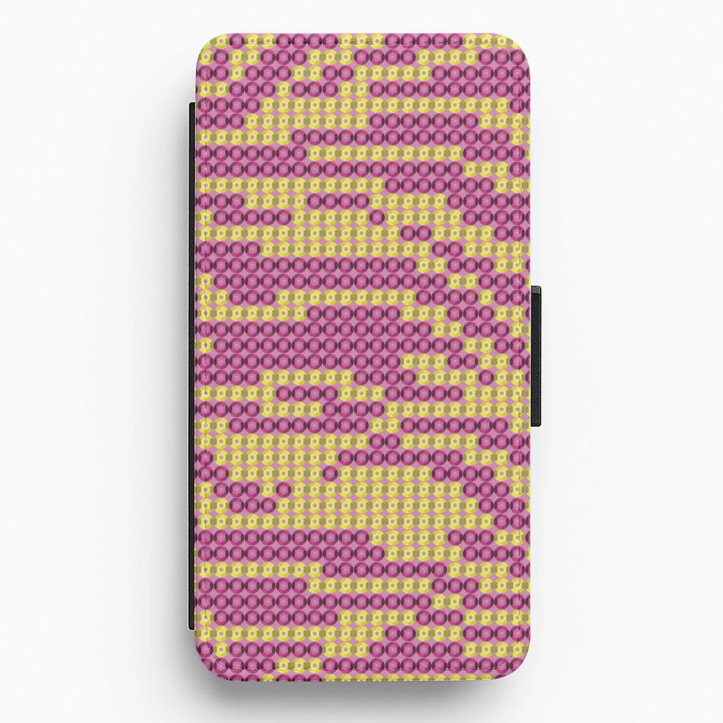 Sequin Tiger Pattern Flip / Wallet Phone Case Stylish grip Smooth Outline