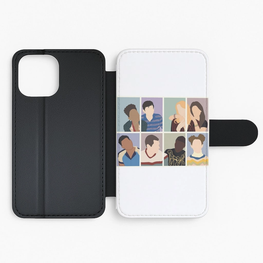 Sex Education Characters Flip / Wallet Phone Case Artistic Print Student Gear