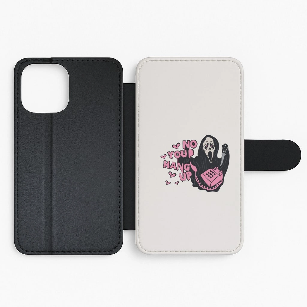 No You Hang Up - Halloween Flip / Wallet Phone Case Portable Fit Stylish Layer