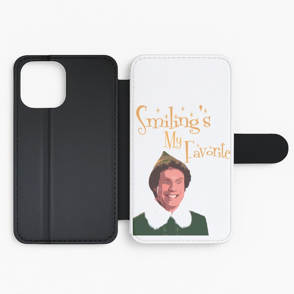 Durable Grip Smiling's My Favourite - Buddy The Elf Flip / Wallet Phone Case