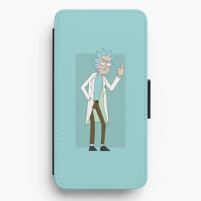 Durable Surface Design Hybrid Finish Rick - RAM Flip / Wallet Phone Case