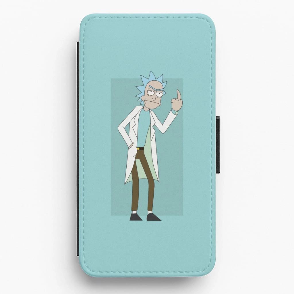 Durable Surface Design Hybrid Finish Rick - RAM Flip / Wallet Phone Case