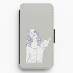 Luxury Accent Hybrid Finish Texture Patty Bladell - Insatiable Flip / Wallet Phone Case