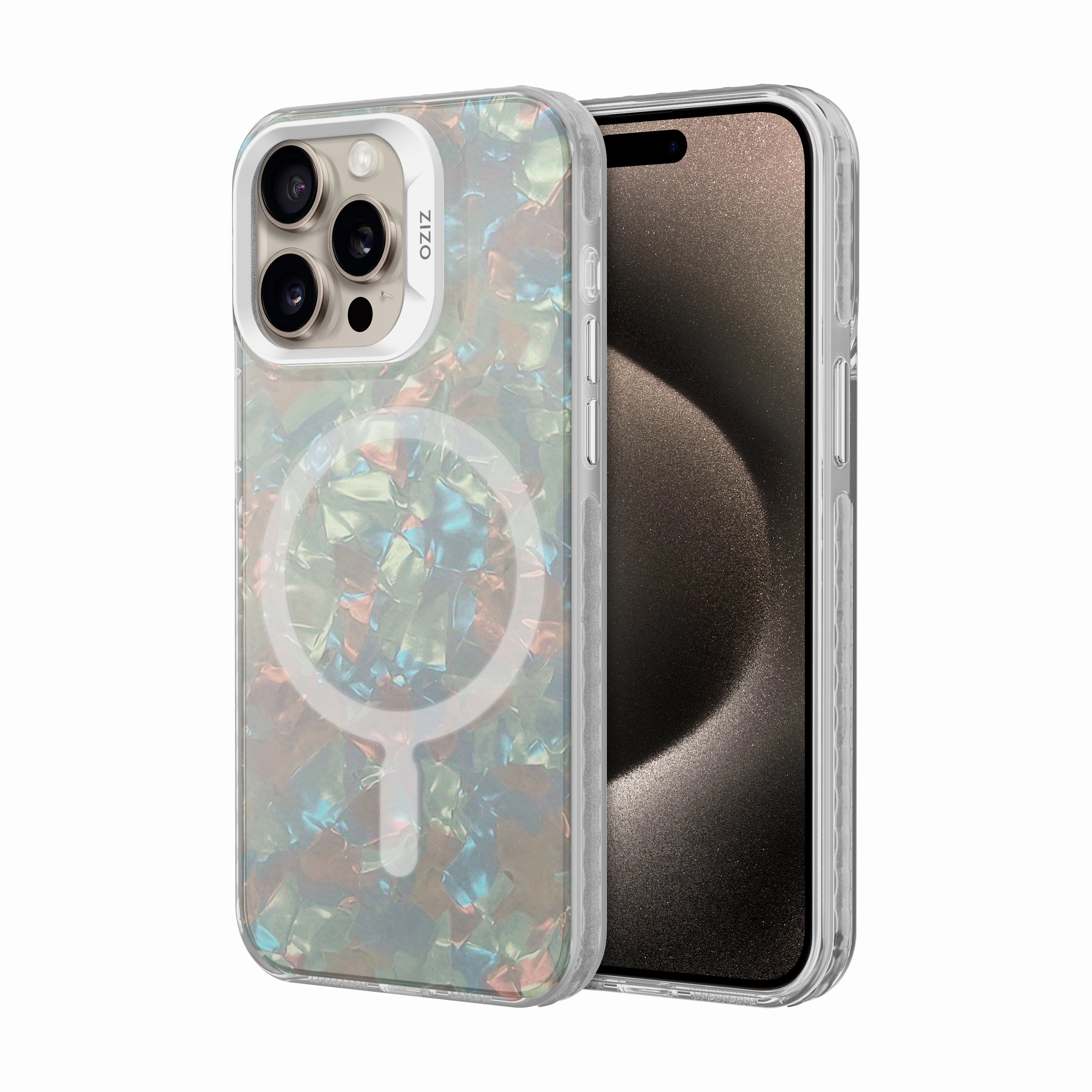 ZIZO JEWEL Series iPhone 15 Pro Max MagSafe Case - Opal Outdoor Design Soft Edge Look