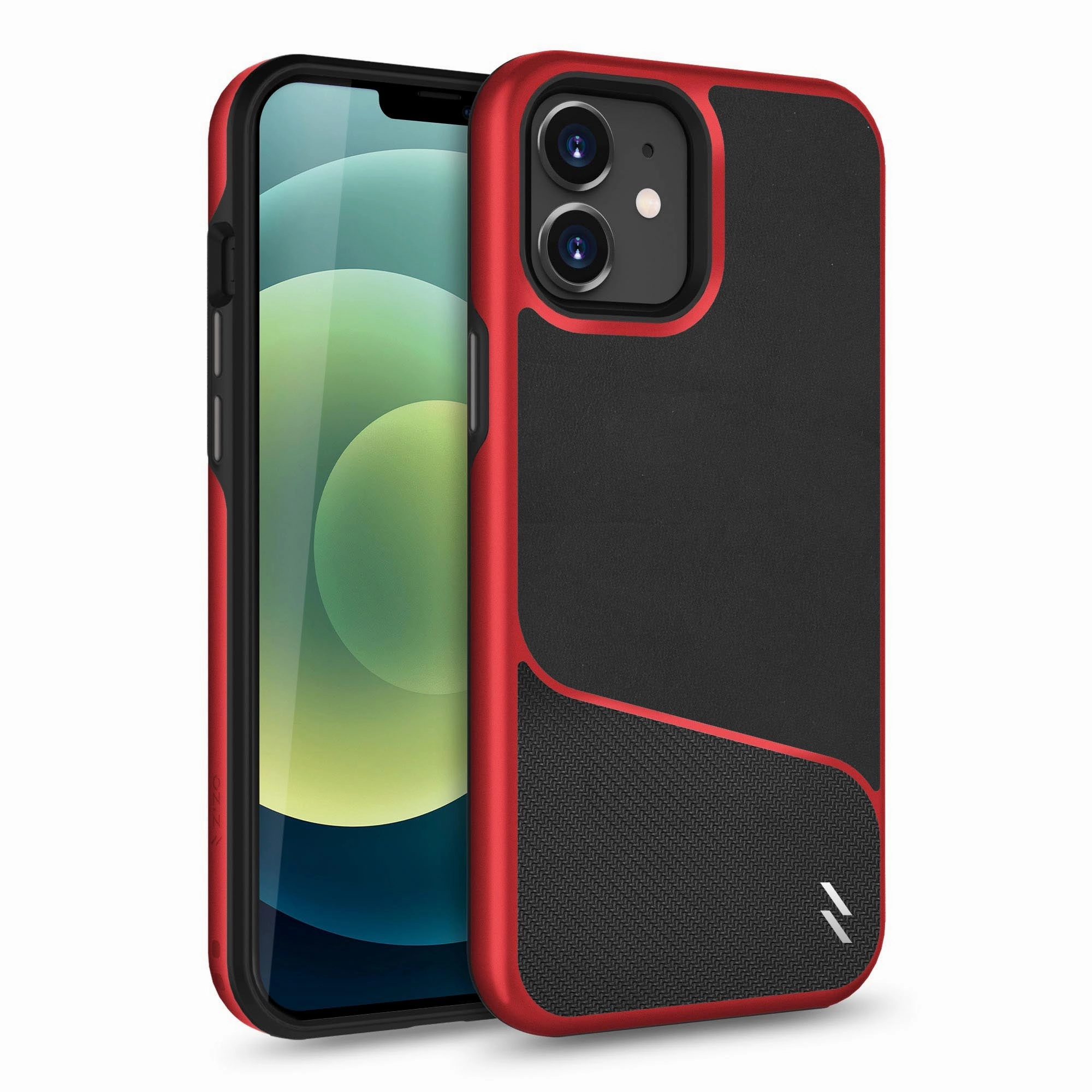 ZIZO DIVISION Series iPhone 12 Mini Case - Black & Red High protection Compact Look