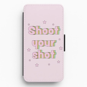 Shoot your shoot  Flip / Wallet Phone Case Minimalist Aesthetic