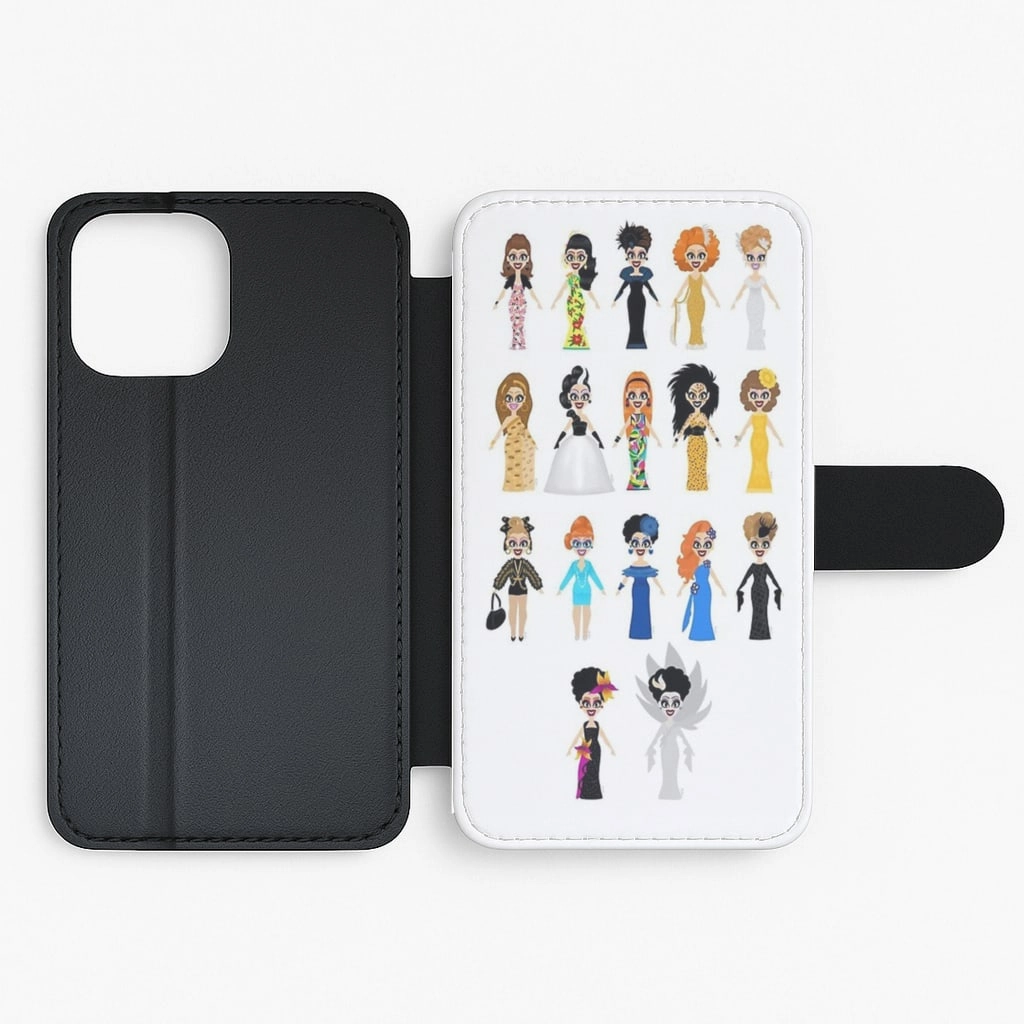 Bianca Del Rio Dresses - RuPaul's Drag Race Flip Wallet Phone Case Printed Artwork Luxury Build