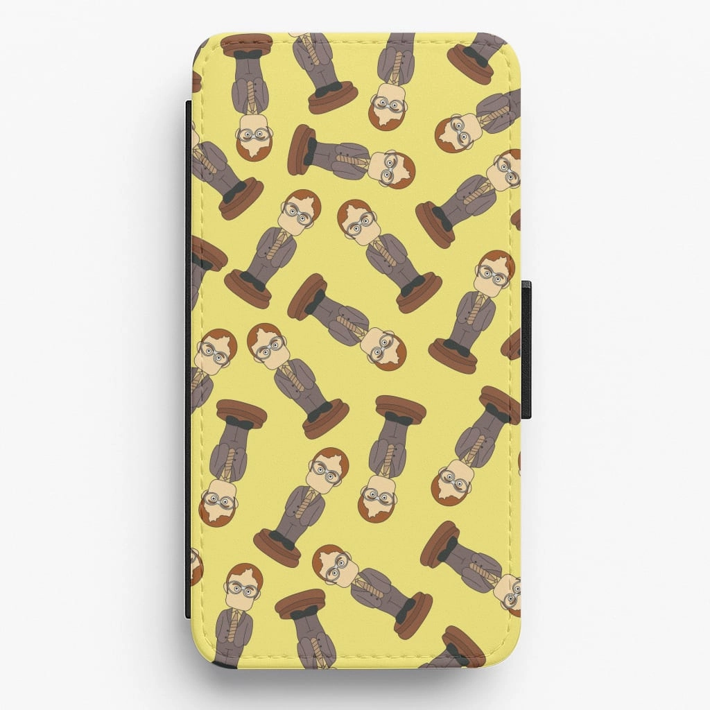 Ergonomic grip Dwight Pattern Flip / Wallet Phone Case