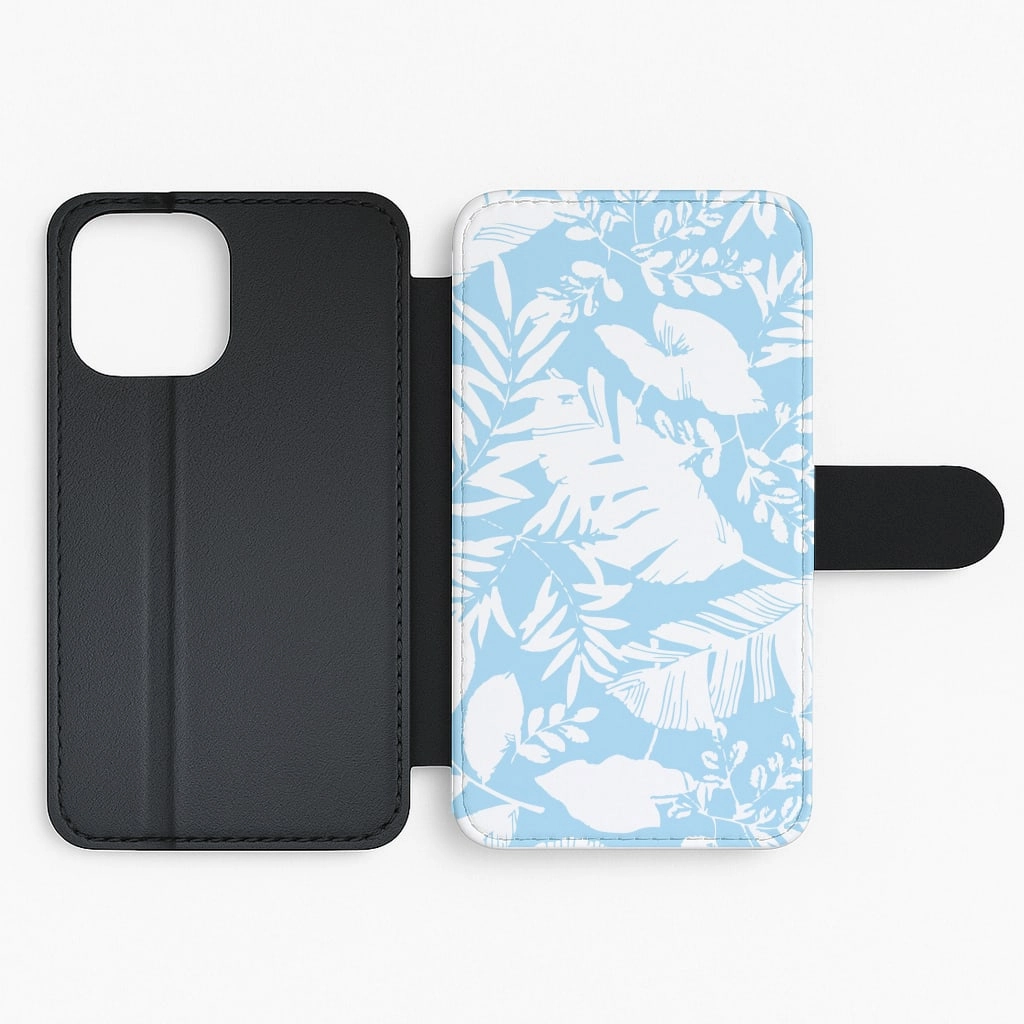 Compact Edge Leaf Pattern - Foliage Flip / Wallet Phone Case