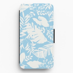 Sleek Guard Leaf Pattern - Foliage Flip / Wallet Phone Case