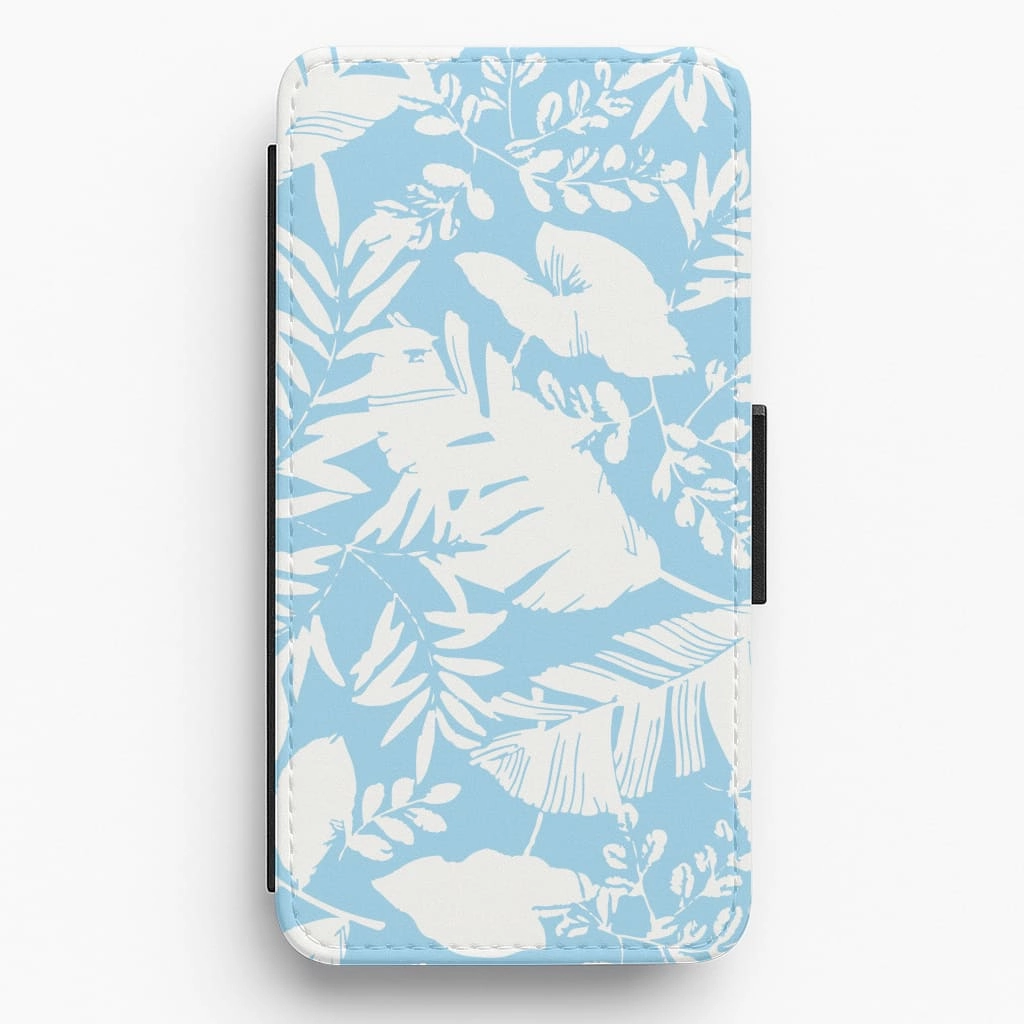 Sleek Guard Leaf Pattern - Foliage Flip / Wallet Phone Case