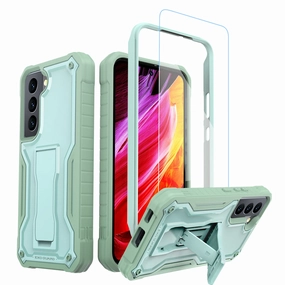 ExoGuard for Samsung Galaxy S22 Series Case, Rubber Shockproof Heavy Duty Case with Screen Protector Built-in Kickstand for Samsung S22 / Samsung S22 Plus / Samsung S22 UltraS22 Ultra Does not come with a screen protector Grip Safe Compact Feel