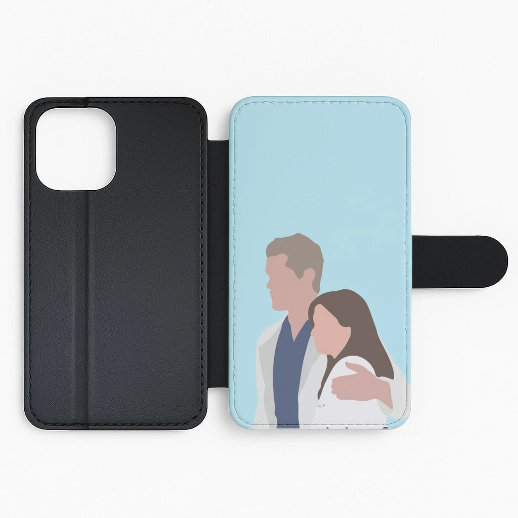 Doctor And Nurse - Grey's Anatomy Flip / Wallet Phone Case Comfort touch Matte Texture Surface