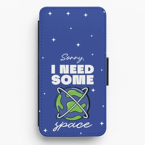 Shock Absorber Cartoon I Need Some Space Flip / Wallet Phone Case