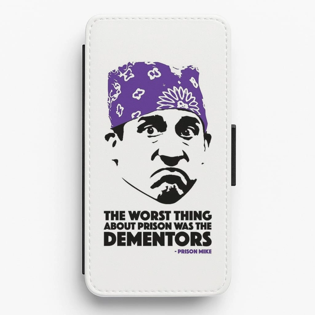 Minimal Texture Layer Student Friendly Prison Mike vs The Dementors Flip Wallet Phone Case