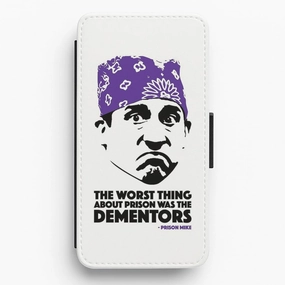 Minimal Texture Layer Student Friendly Prison Mike vs The Dementors Flip Wallet Phone Case