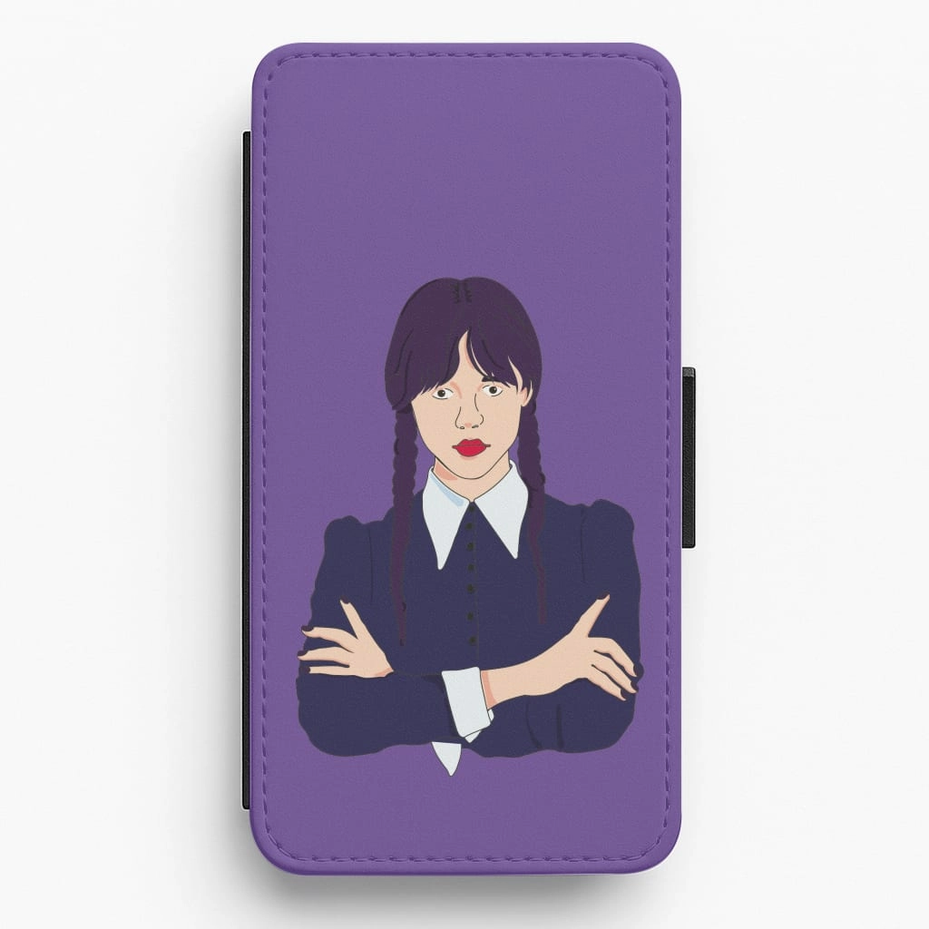 Wednesday Addams Wednesday Flip / Wallet Phone Case Elegant Craft