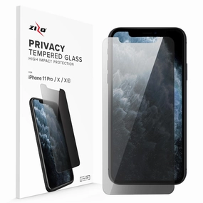 Minimal Texture Polished Look ZIZO PRIVACY Screen Protector for iPhone XS, iPhone X Tempered Glass