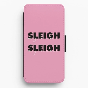 Lightweight Grip Flexible Touch Sleigh My Name Beyonce - Christmas Flip / Wallet Phone Case