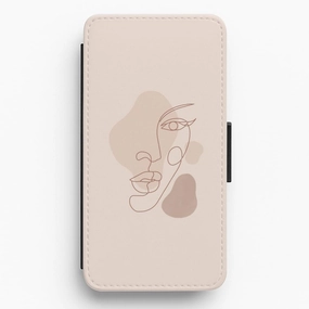 Abstract Pattern VIII Flip / Wallet Phone Case Premium Style Scratch Block