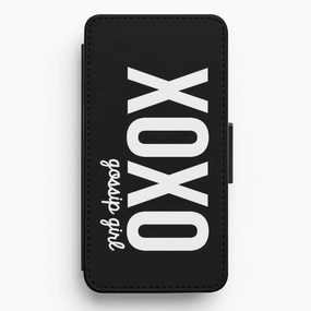 Hybrid Finish Black XOXO - Gossip Girl Flip Wallet Phone Case