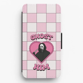 Rugged Design Style Ghost Him Flip / Wallet Phone Case
