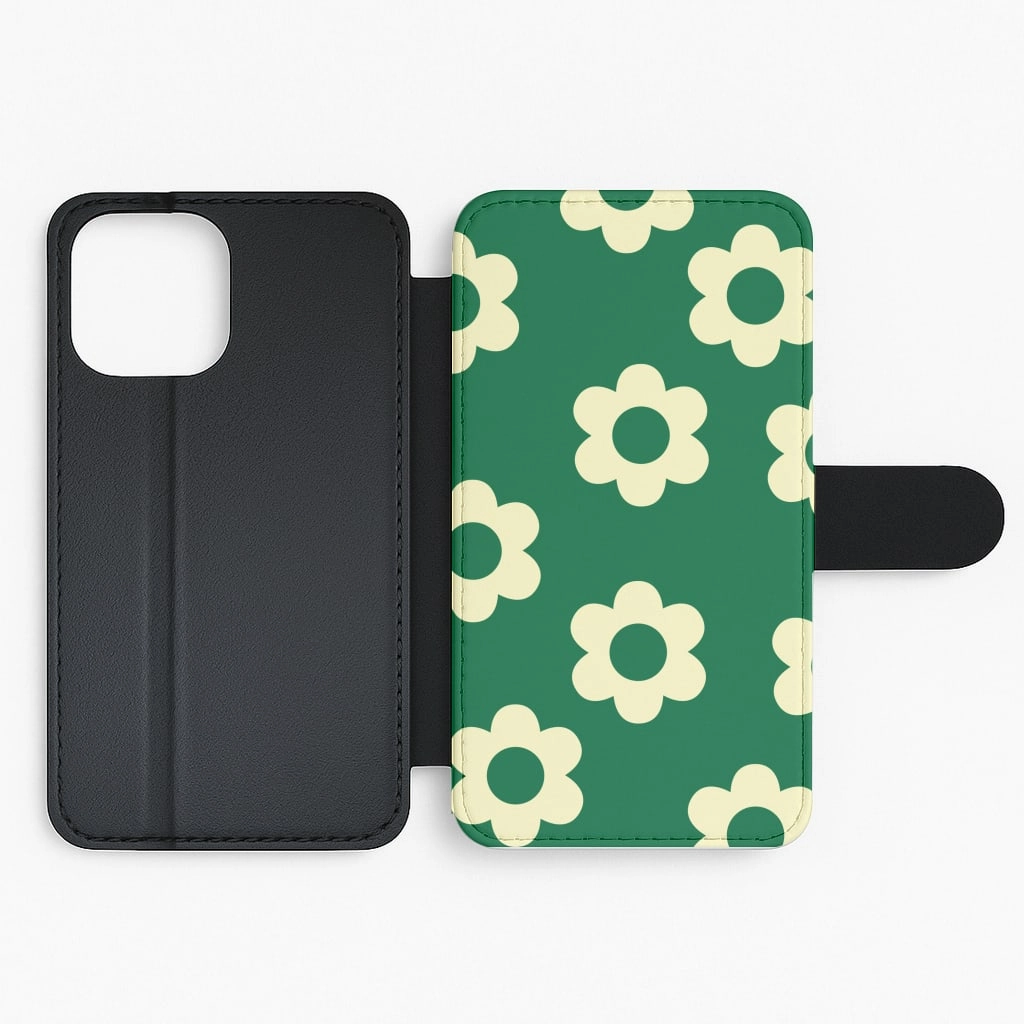 Psychedelic Pattern IV Flip / Wallet Phone Case Polished Finish Texture Soft Grip