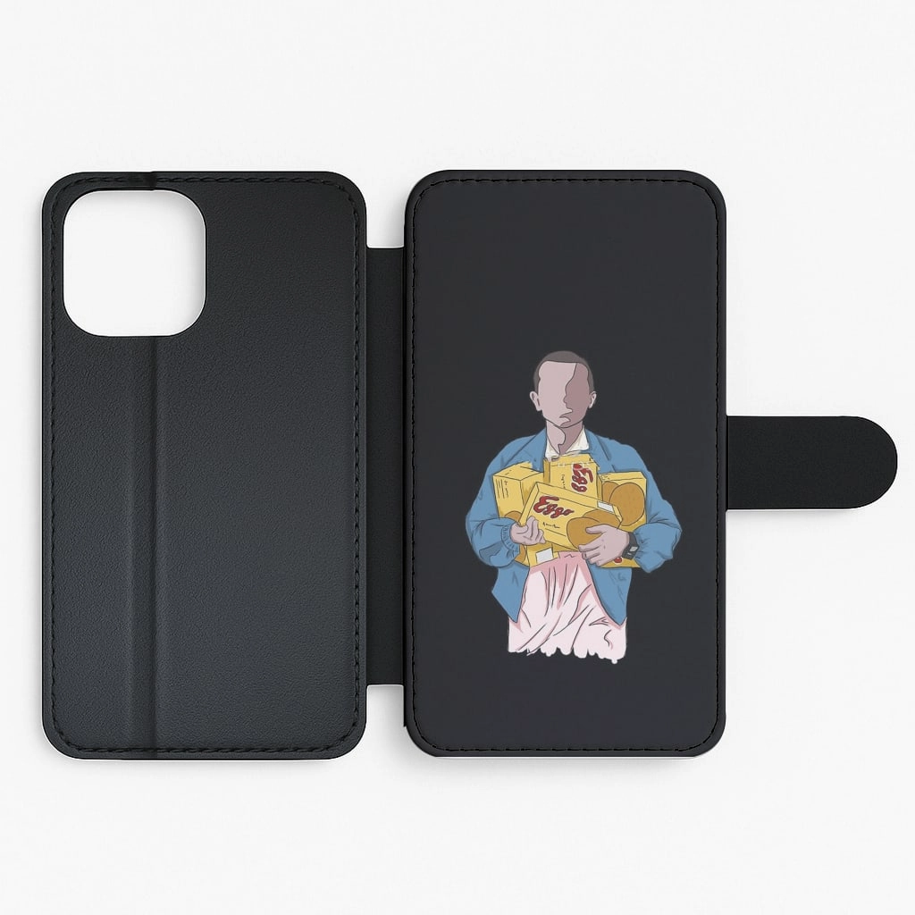 Gradient Design Customizable Option Eleven Faceless Cartoon Flip / Wallet Phone Case