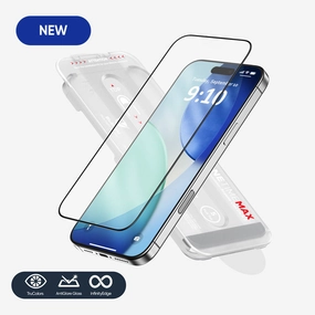 Touch sensitive Screen Care Elite NanoArmour ONETIME MAX Matte Anti Glare PolarSpectra Case-Friendly  iPhone 17 Series