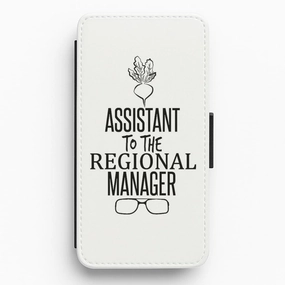 Reusable Material Assistant To The Regional Manager - Dwight Schrute - The Office Flip / Wallet Phone Case