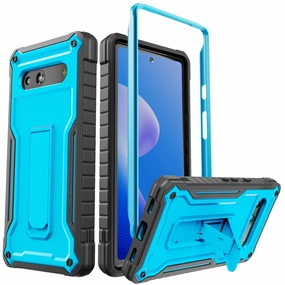 ExoGuard for Google Pixel 7 Series Case, Built-in Kickstand Rubber Shockproof Full Body Cover Case for Google Pixel 7/Google Pixel 7A/ Google Pixel 7 Pro Slim Look