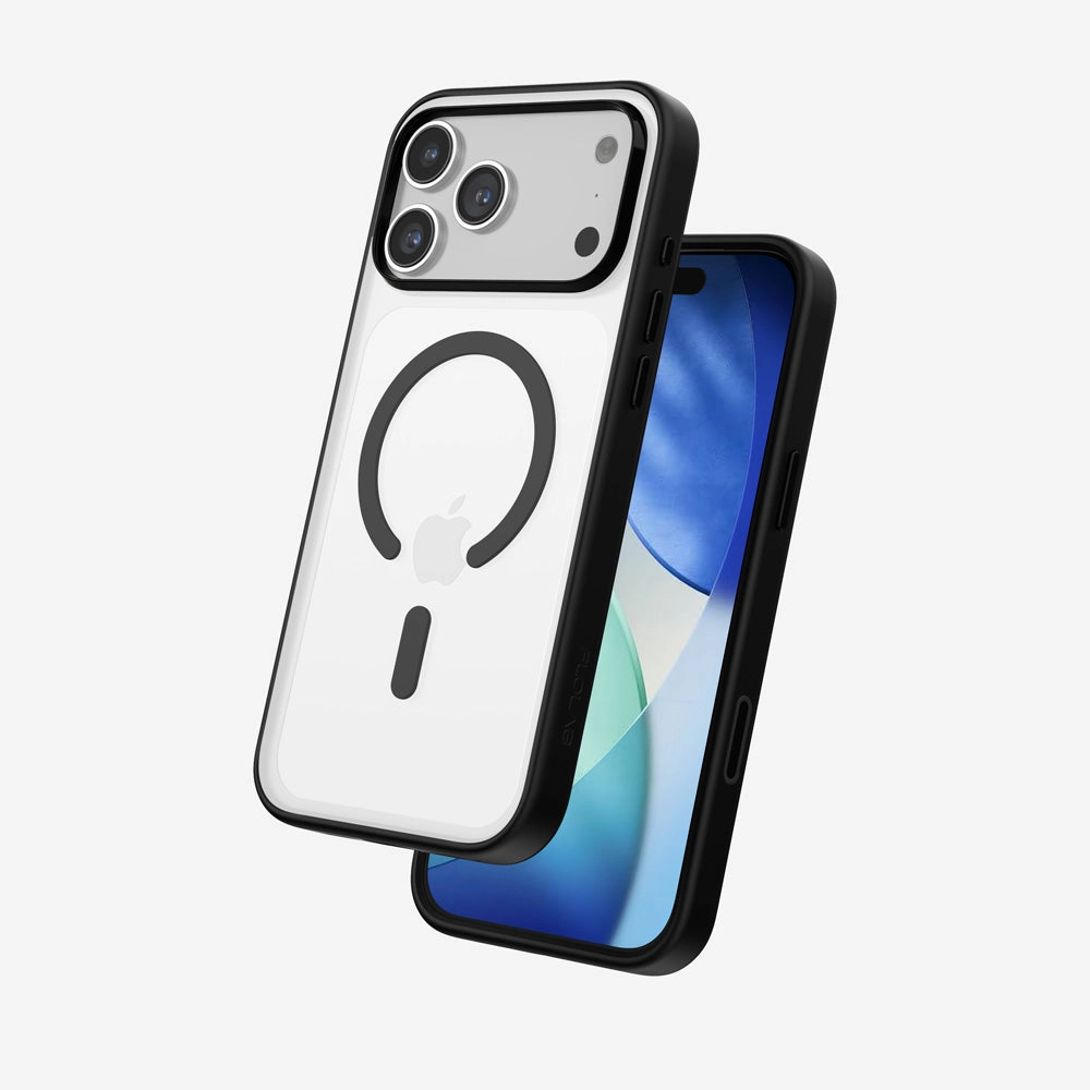 FLOLAB Surtect Tri-Fusion MagSafe Compatible Case  iPhone 17 Series (Black Frost) Screen Guard Plus