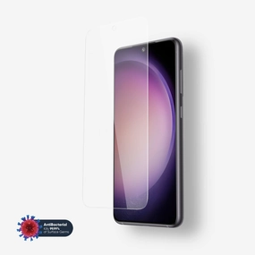 NanoArmour 3 for Samsung Galaxy S23 Screen Protector Anti Microbial reliable adhesive layer